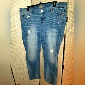 Torrid 22w Boyfriend Straight Distressed Jeans